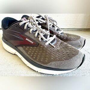 Brooks Dyad 11 Gray Brown Shoes Men’s Size 8.5 in VGC Super Clean Shoes
